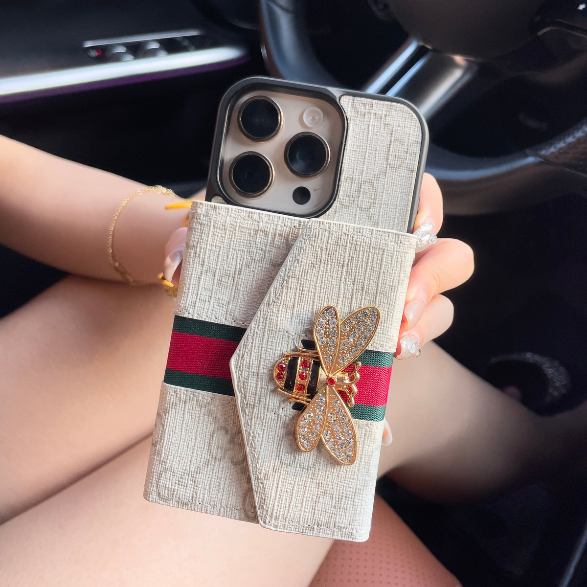 Husă Premium Advanced Crossbody pentru iPhone cu suport pentru card & Curea de umăr