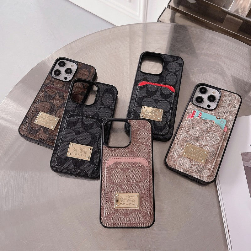 Klasické pouzdro na karty, kožené pouzdro na iPhone