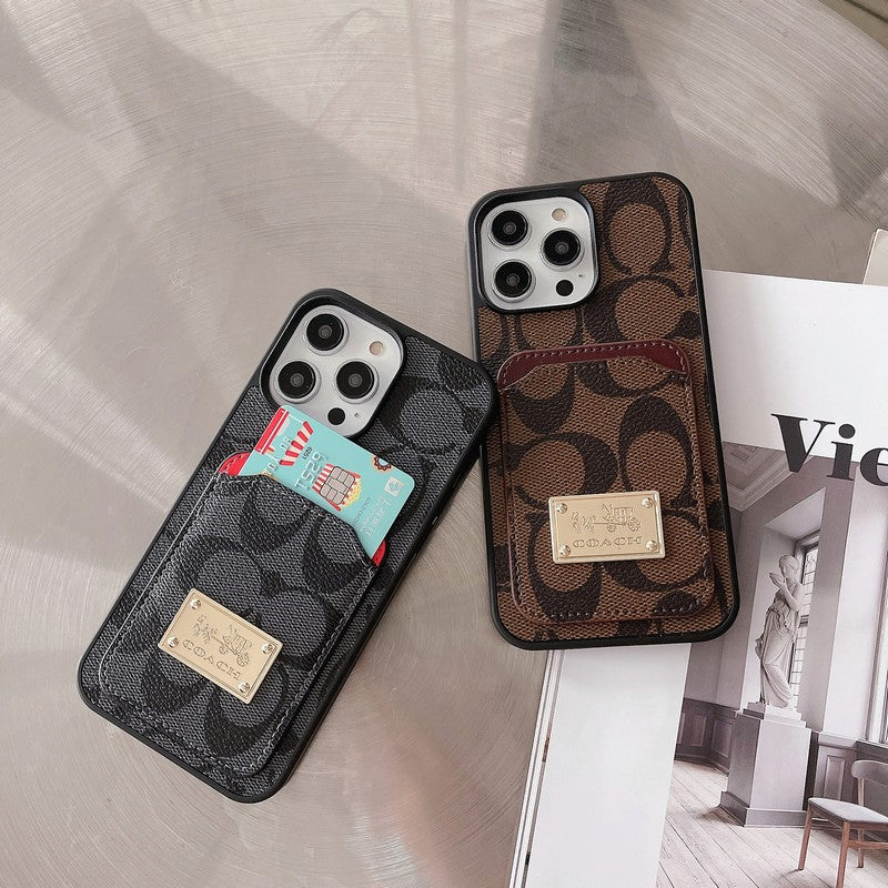 Klasické pouzdro na karty, kožené pouzdro na iPhone