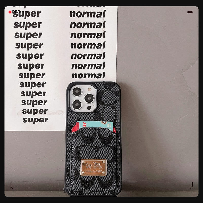 Klasické pouzdro na karty, kožené pouzdro na iPhone