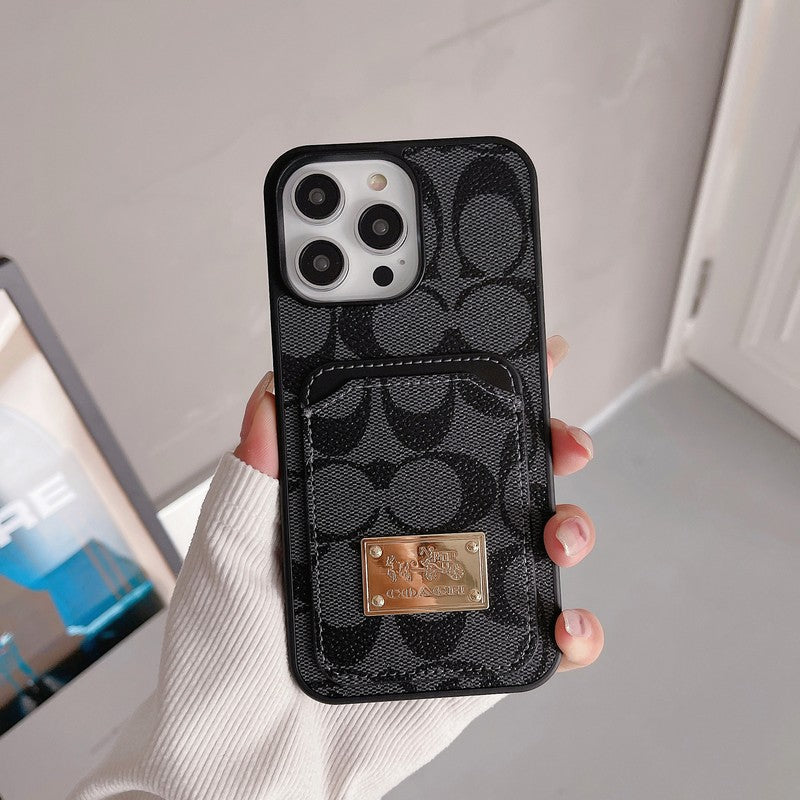 Klasické pouzdro na karty, kožené pouzdro na iPhone