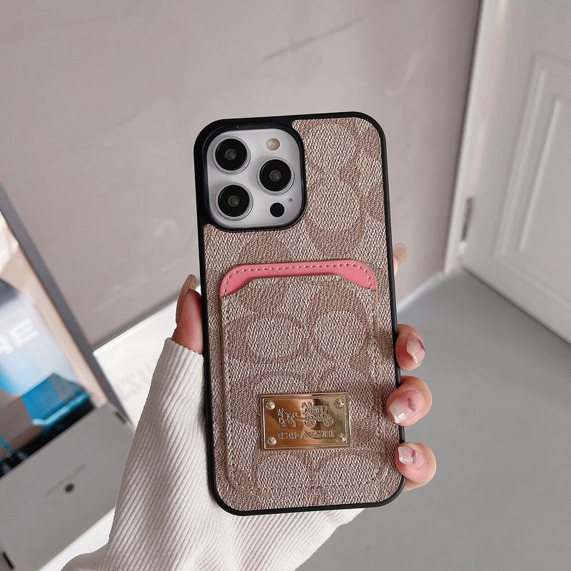 Klasické pouzdro na karty, kožené pouzdro na iPhone