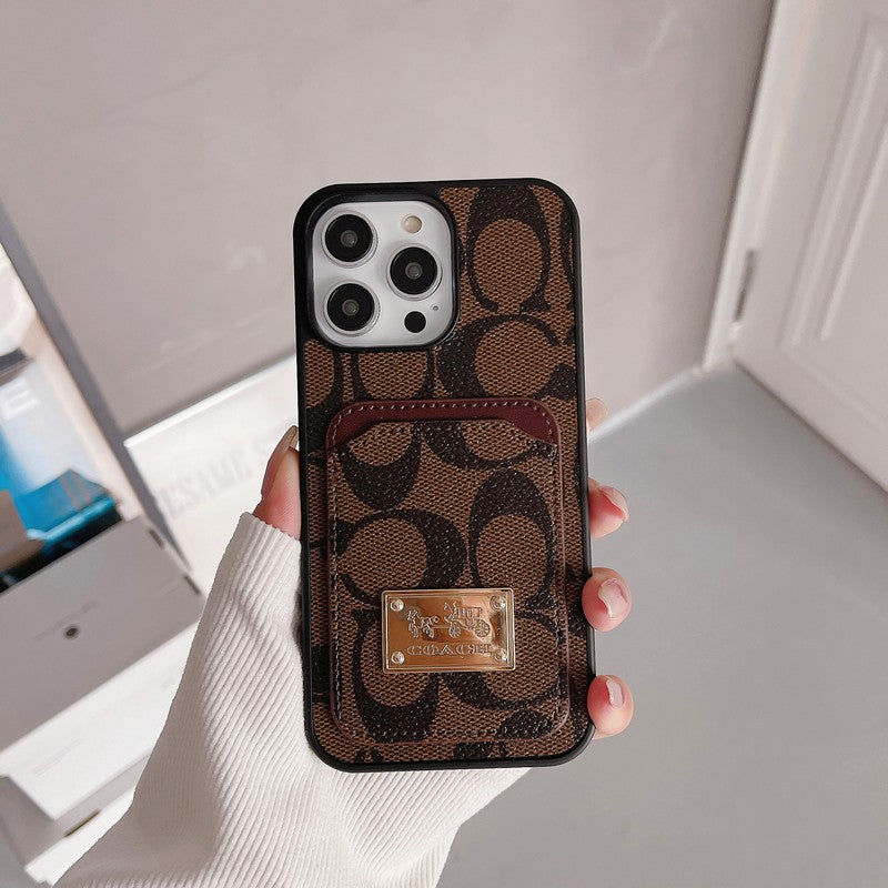 Klasické pouzdro na karty, kožené pouzdro na iPhone