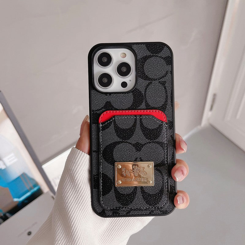 Klasické pouzdro na karty, kožené pouzdro na iPhone
