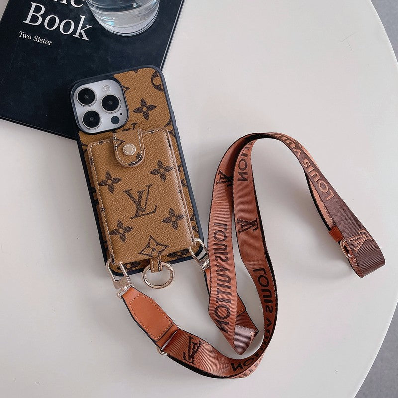 Luksus kortveske Classic Chain iPhone-deksel