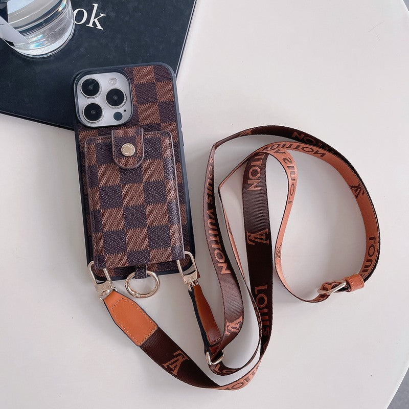 Luksus kortveske Classic Chain iPhone-deksel