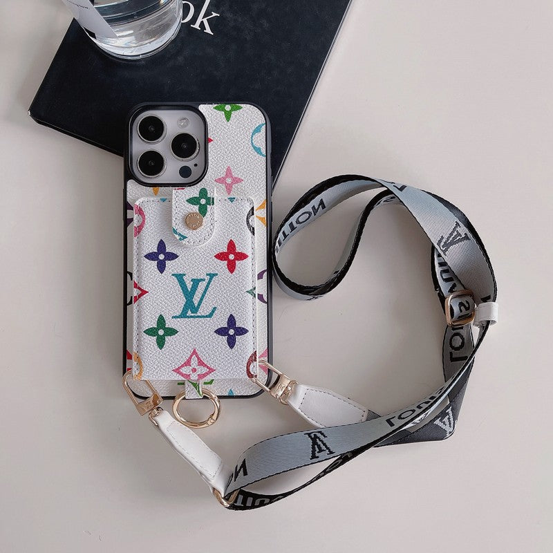 Luksus kortveske Classic Chain iPhone-deksel
