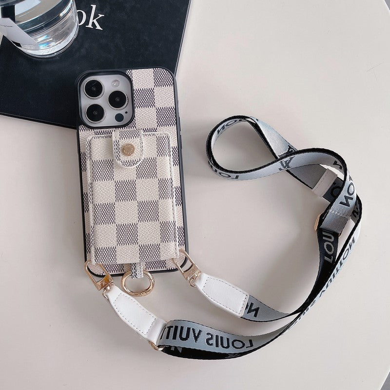 Luksus kortveske Classic Chain iPhone-deksel