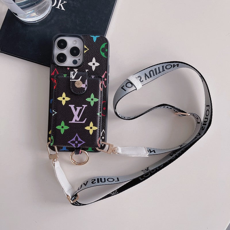 Luksus kortveske Classic Chain iPhone-deksel