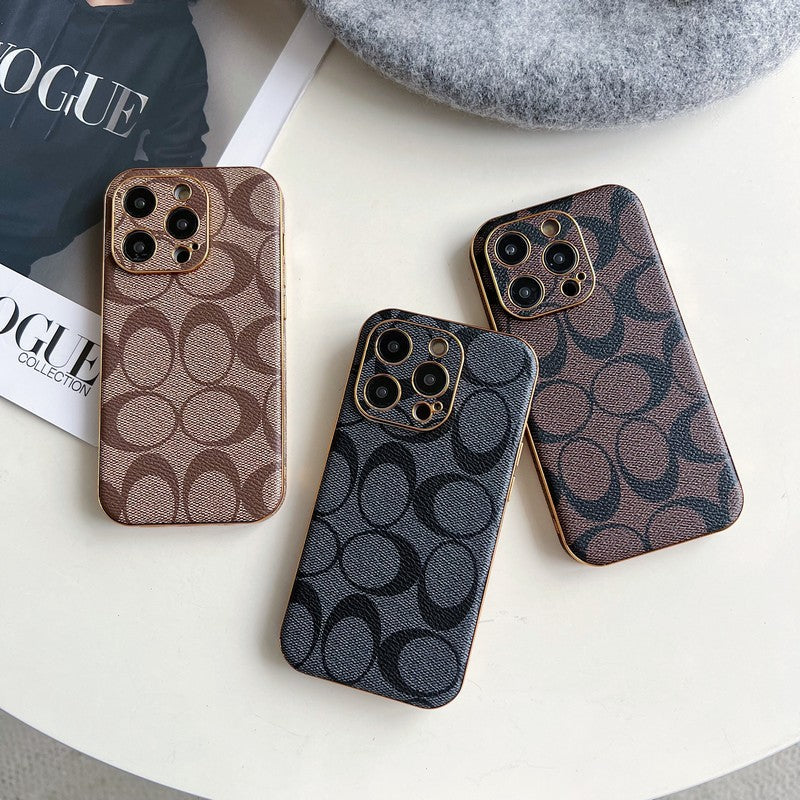 クラシックレザーiPhoneケース