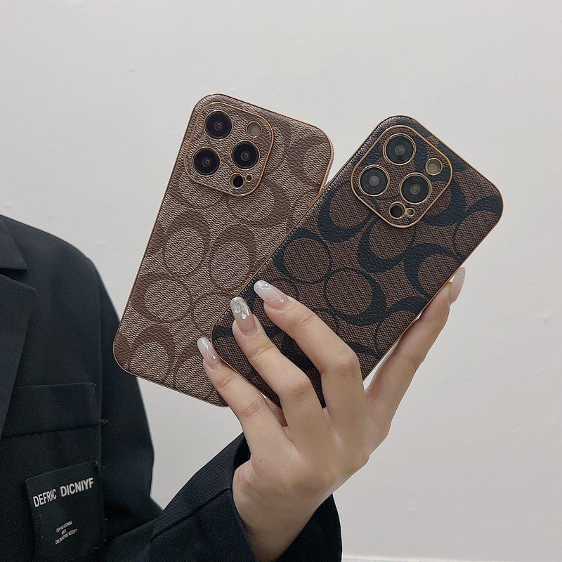 クラシックレザーiPhoneケース