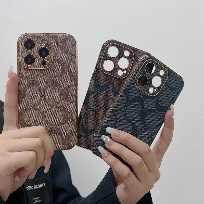 クラシックレザーiPhoneケース