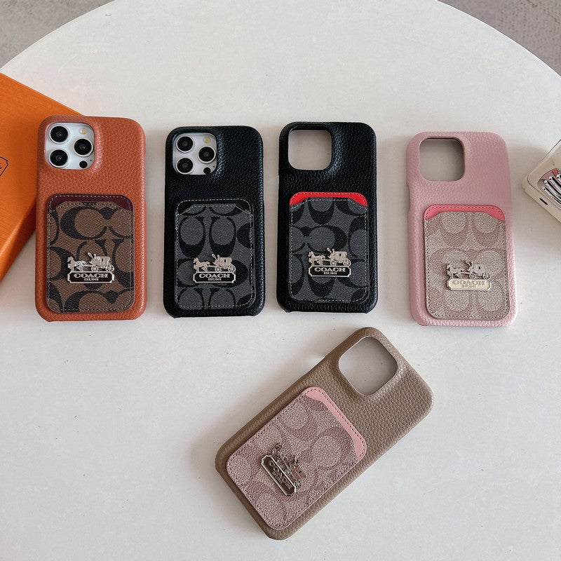 Klasické pouzdro na karty, kožené pouzdro na iPhone