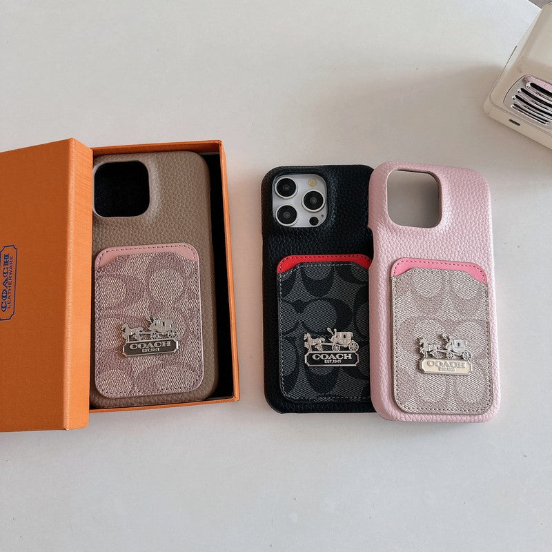 Klasické pouzdro na karty, kožené pouzdro na iPhone