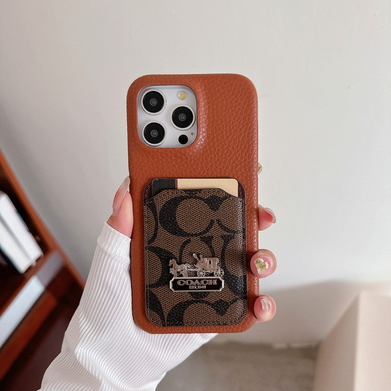 Klasické pouzdro na karty, kožené pouzdro na iPhone