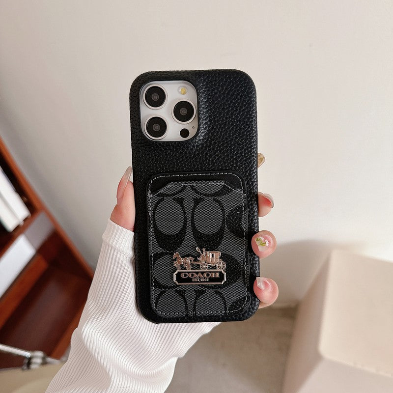 Klasické pouzdro na karty, kožené pouzdro na iPhone