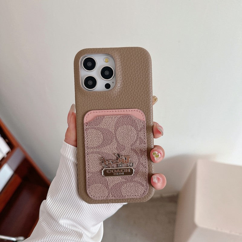 Klasické pouzdro na karty, kožené pouzdro na iPhone