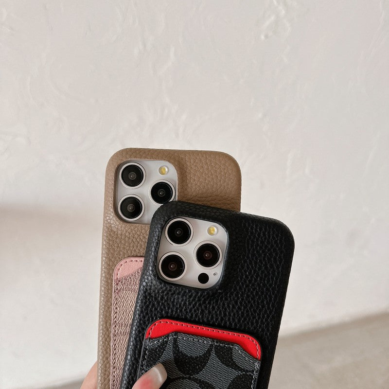 Klasické pouzdro na karty, kožené pouzdro na iPhone