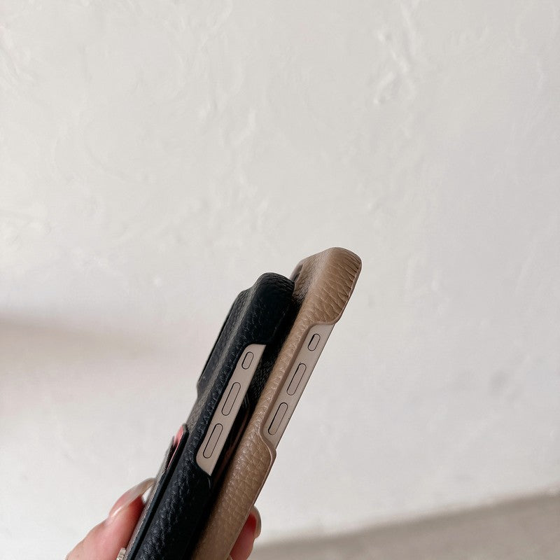 Klasické pouzdro na karty, kožené pouzdro na iPhone