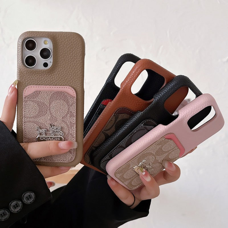 Klasické pouzdro na karty, kožené pouzdro na iPhone