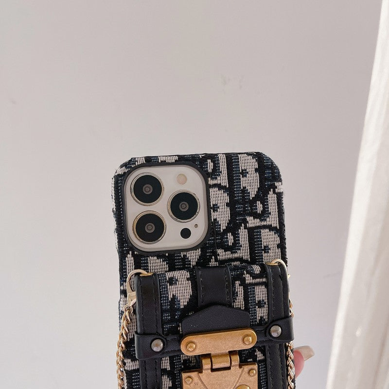 Fashion Card Bag Fabric Púzdro na iPhone