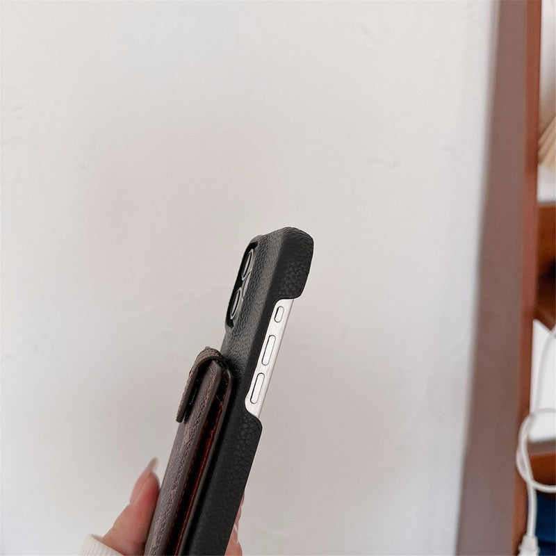 Bolsa de cartão luxuosa com corrente crossbody para iPhone