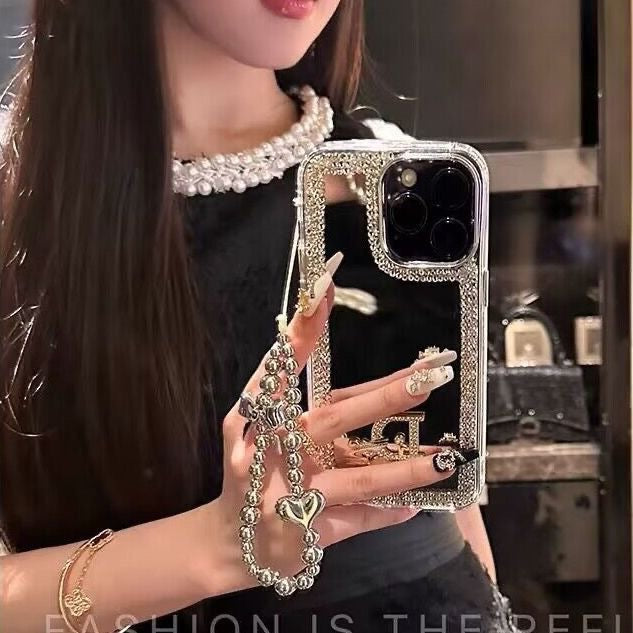 Púzdro na iPhone s očarujúcim kozmetickým zrkadlom – make-up & Štýl na cestách!