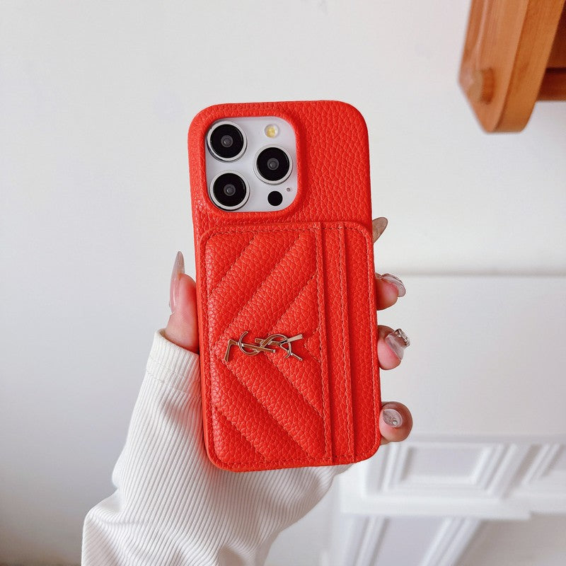 セイント カードバッグ レザー iPhone ケース