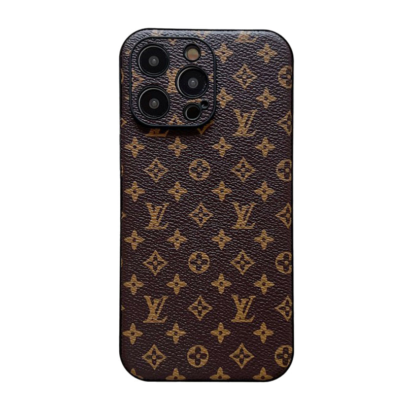 Luxuriöse iPhone-Hülle aus Leder in klassischer Farbe