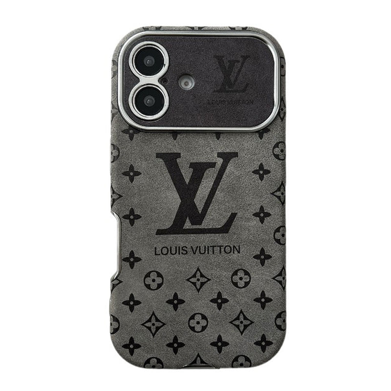 Luksus Brun & Svart Farge Leather iPhone-deksel