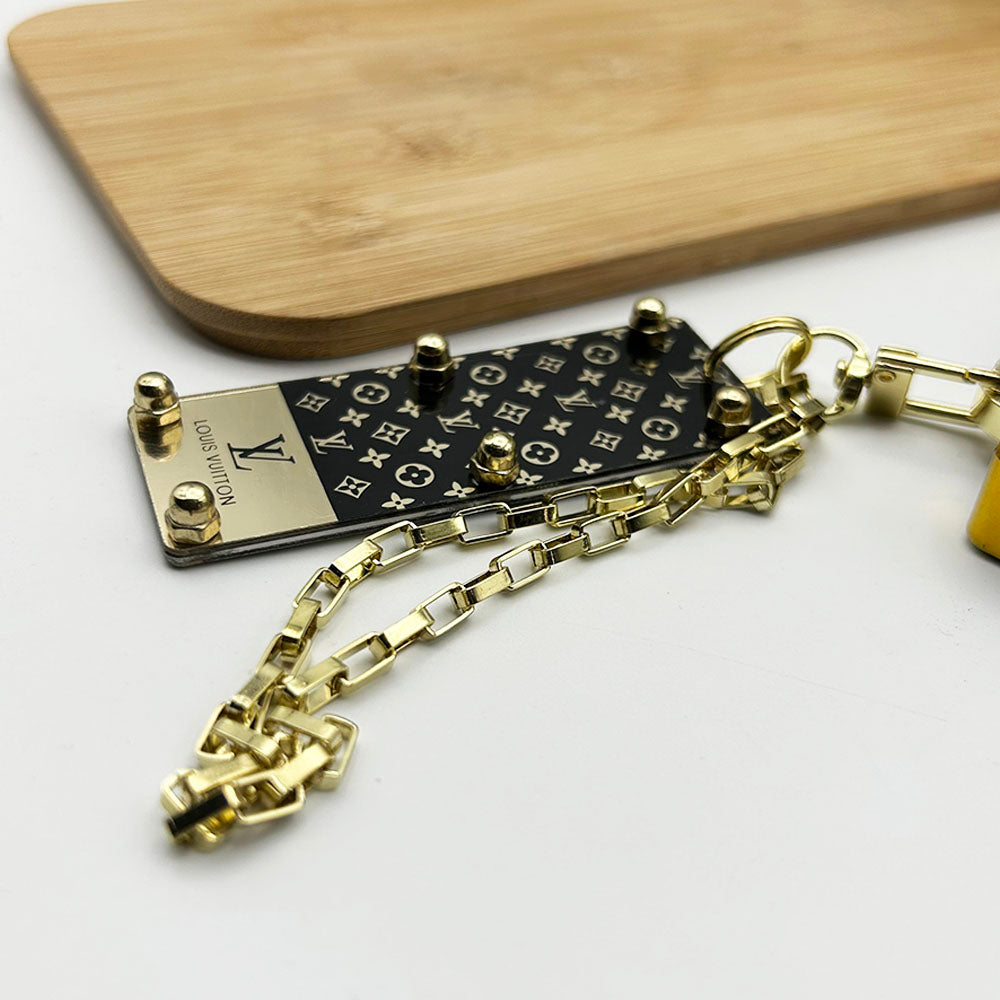 Custodia per bagagliaio di lusso con catena per Samsung Galaxy serie S25/24/23