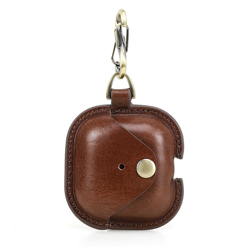 KAKAVY Handcrafted Full-Grain Leather Case for AirPods 4 detail image 2