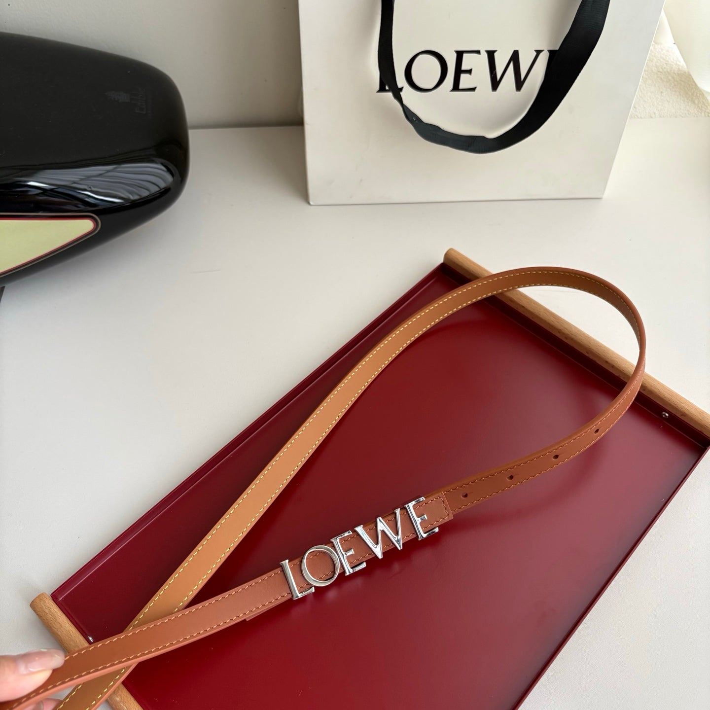 Ceinture en cuir de luxe pour femmes, boucle anagramme, classique, pour robe, jean, pantalon, manteau, décontracté, formel