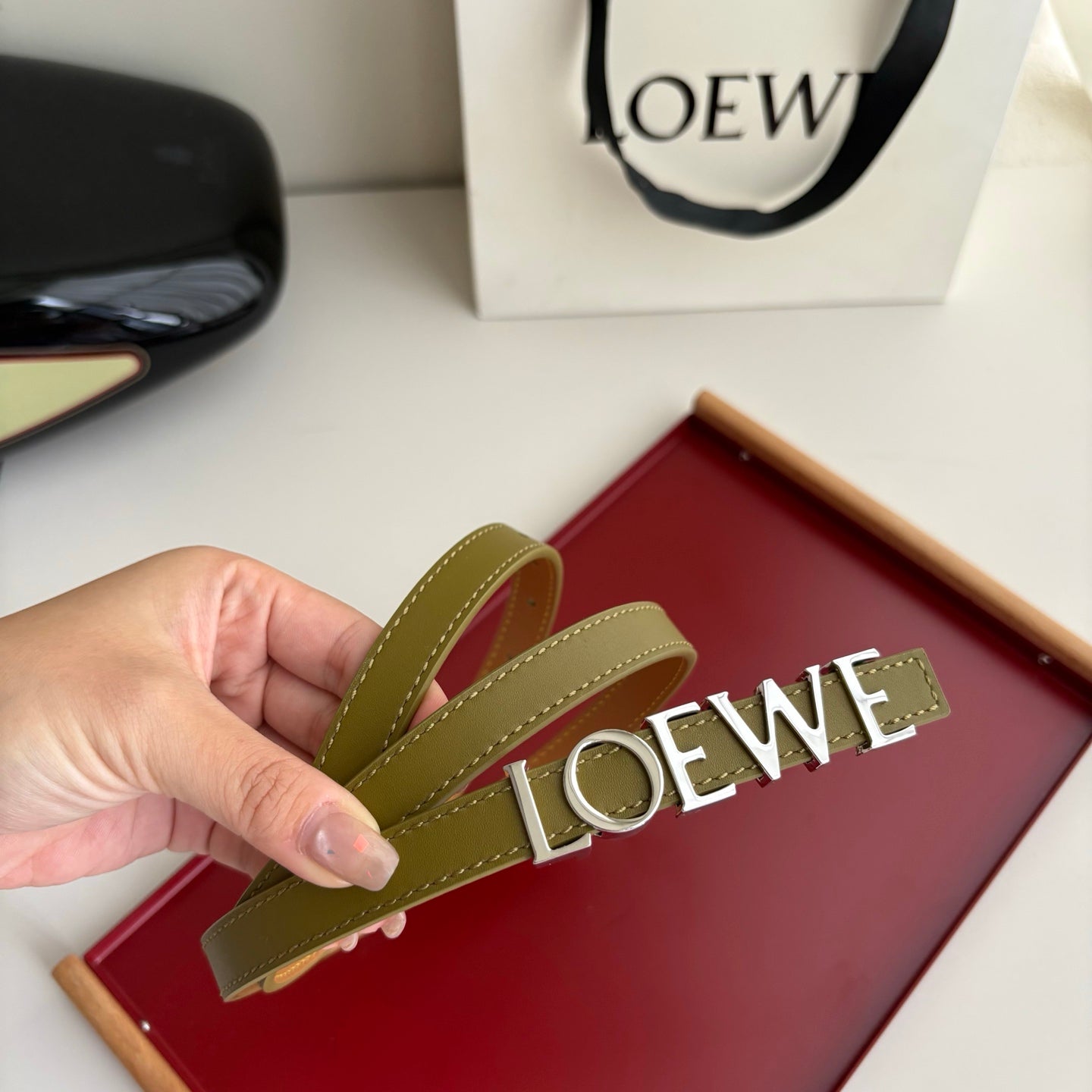 Ceinture en cuir de luxe pour femmes, boucle anagramme, classique, pour robe, jean, pantalon, manteau, décontracté, formel
