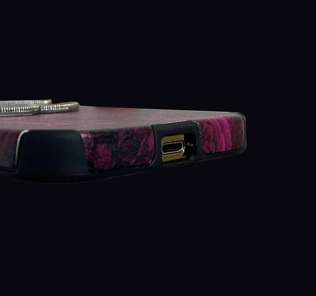 Funda de lujo Velvet Rose para iPhone: protección de lente completa