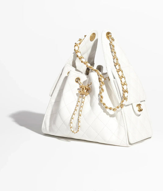 CL 25 Small Handbag Grained Calfskin & Gold-Tone Metal Bag