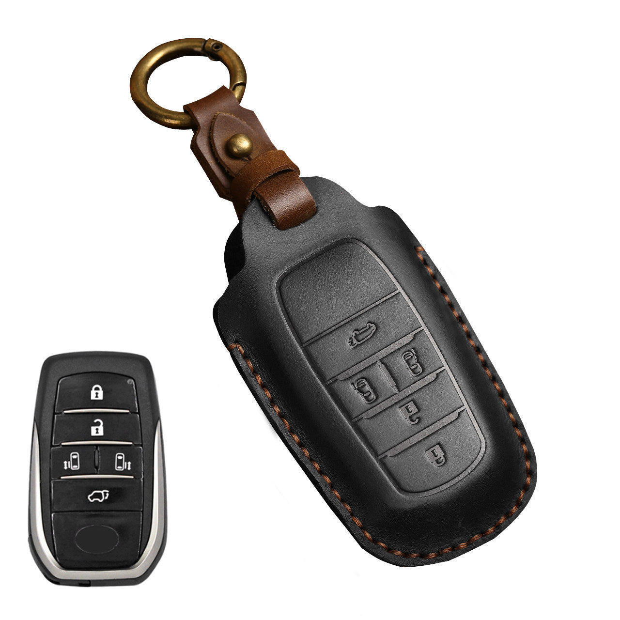 KAKAVY Top Grain Leather Toyota key Case detail image 11