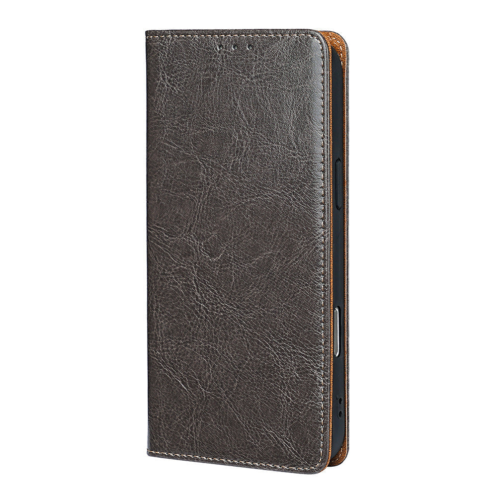 KAKAVY Genuine Full-Grain Cowhide Leather Wallet Phone Case detail image 8