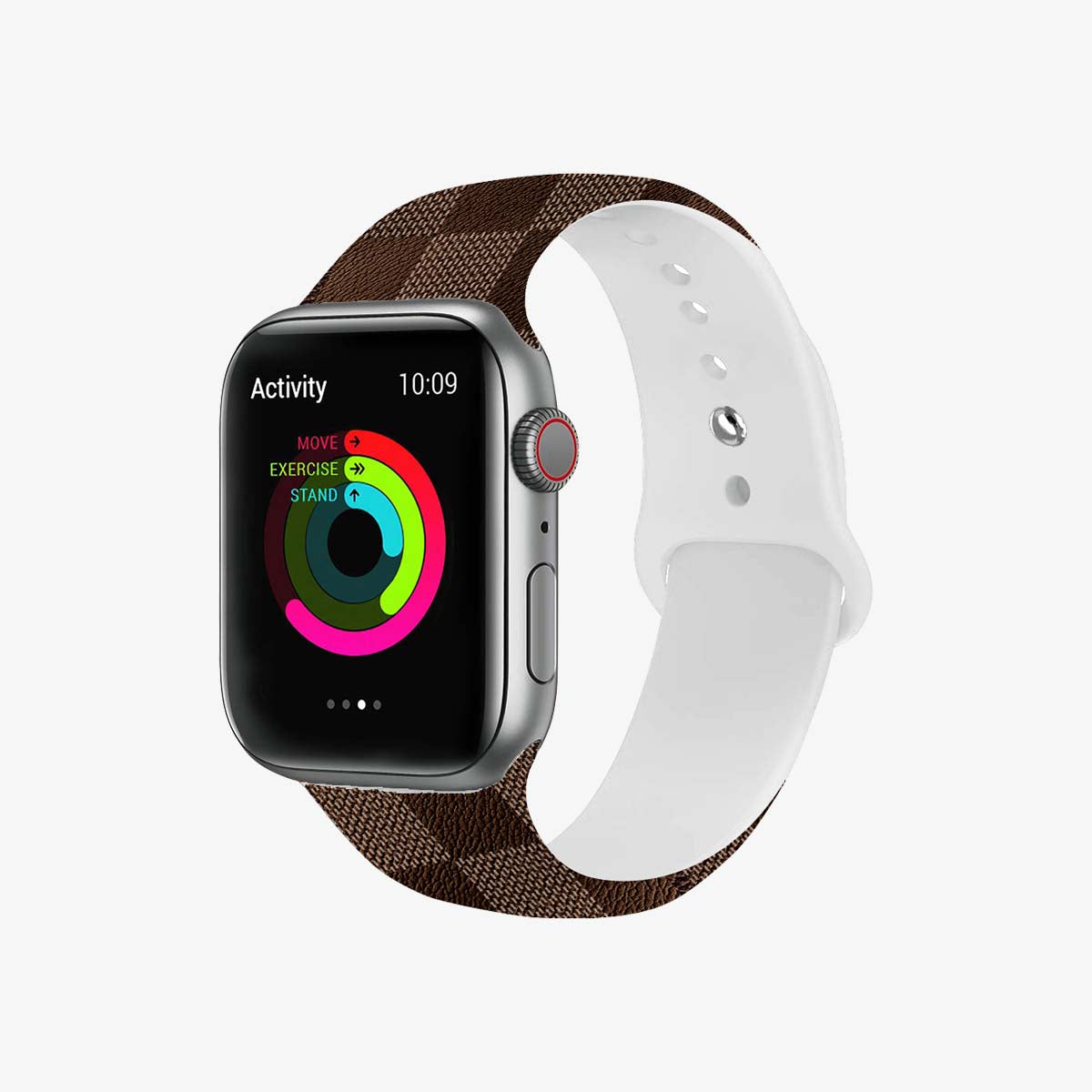 Řemínek Apple Watch | Hnědá kontrola
