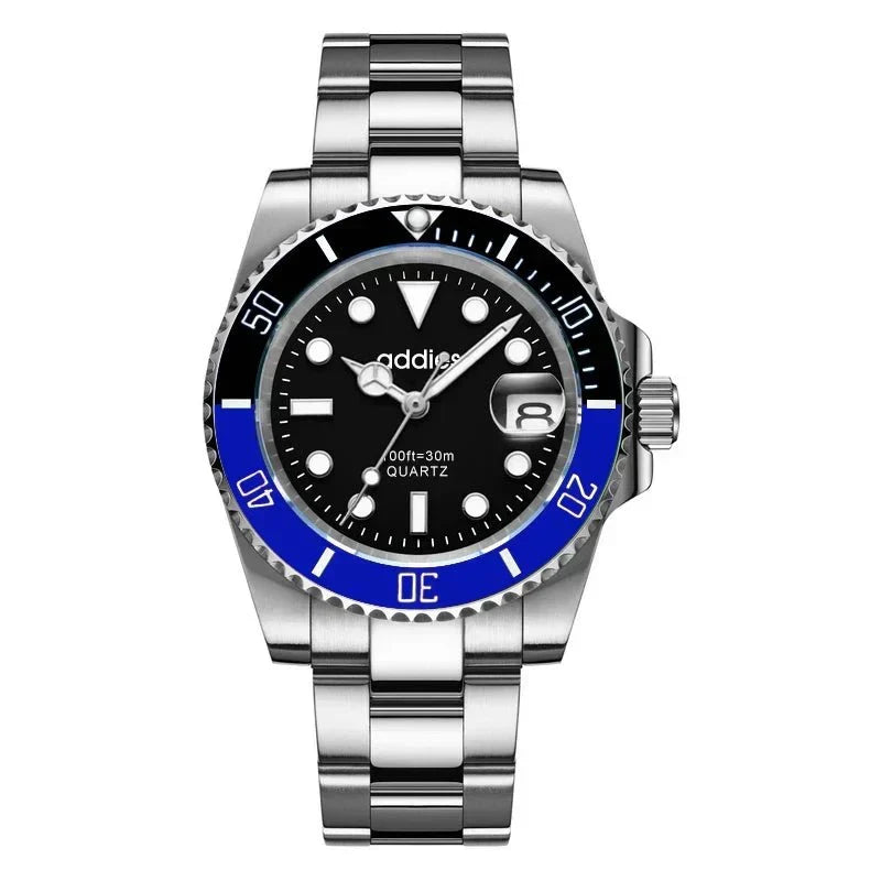 Montre de sport à quartz TitanX Elite pour hommes – Montre de plongée de luxe en acier inoxydable étanche à 30 m | Relation masculine