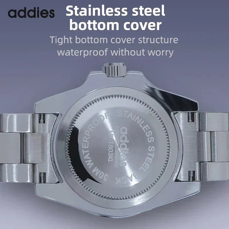 Montre de sport à quartz TitanX Elite pour hommes – Montre de plongée de luxe en acier inoxydable étanche à 30 m | Relation masculine