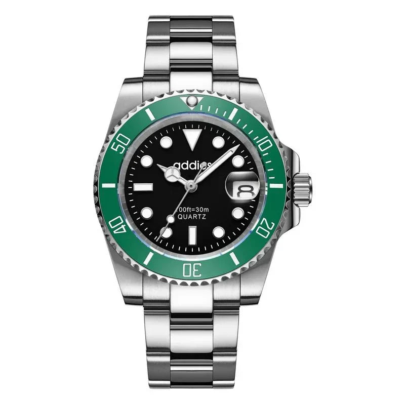 Montre de sport à quartz TitanX Elite pour hommes – Montre de plongée de luxe en acier inoxydable étanche à 30 m | Relation masculine