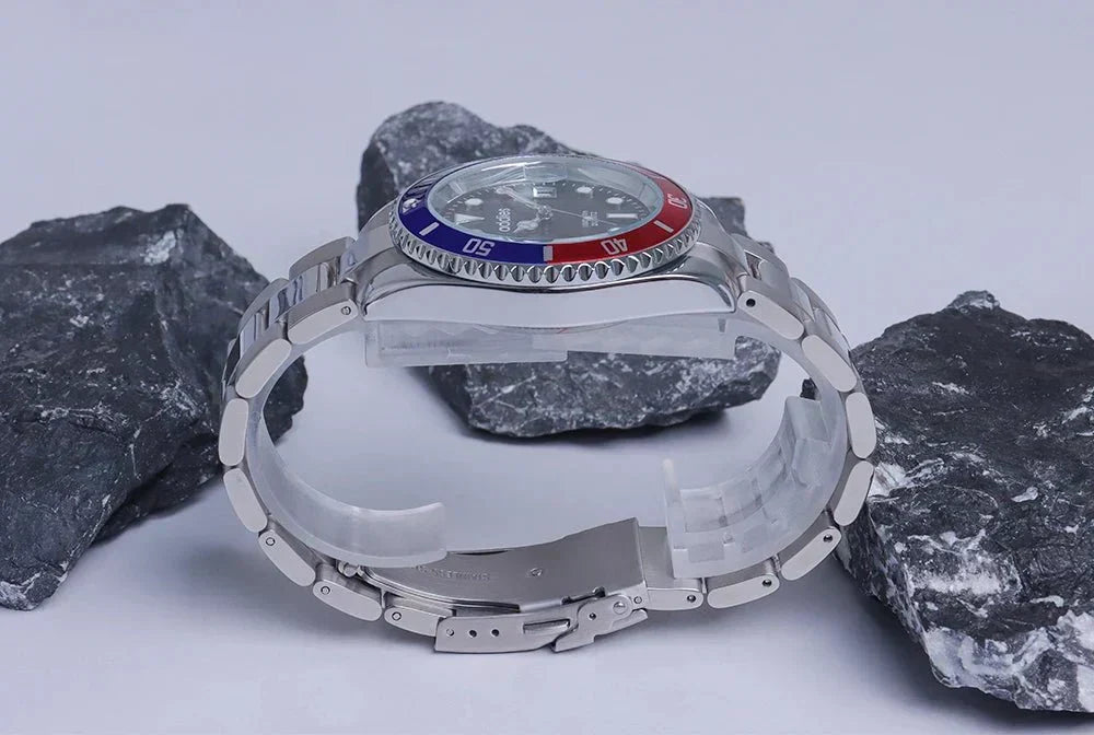 Montre de sport à quartz TitanX Elite pour hommes – Montre de plongée de luxe en acier inoxydable étanche à 30 m | Relation masculine
