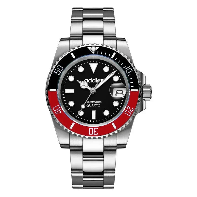 Montre de sport à quartz TitanX Elite pour hommes – Montre de plongée de luxe en acier inoxydable étanche à 30 m | Relation masculine