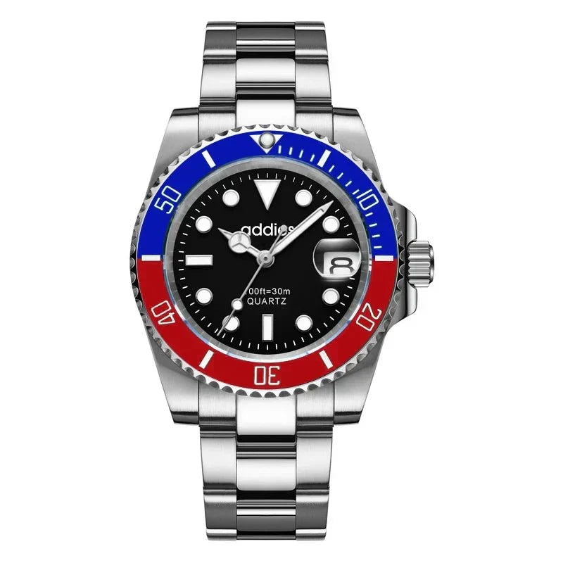 Montre de sport à quartz TitanX Elite pour hommes – Montre de plongée de luxe en acier inoxydable étanche à 30 m | Relation masculine